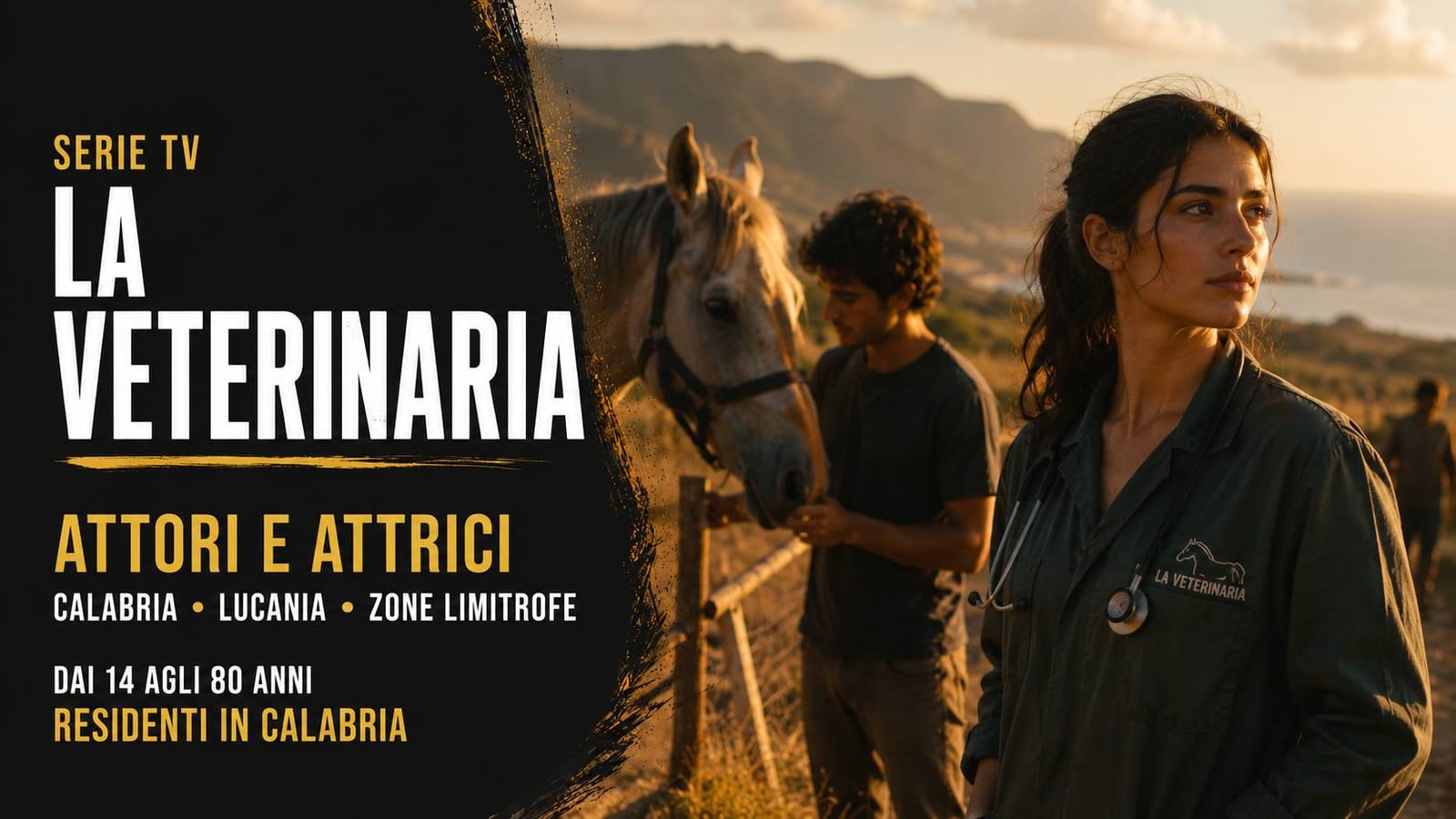 Casting attori e attrici per la serie tv "La veterinaria" in Calabria