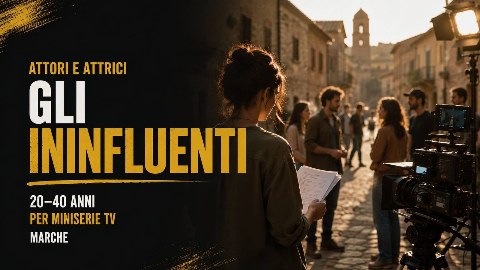 Casting attori e attrici per miniserie "Gli ininfluenti" a Civitanova Marche