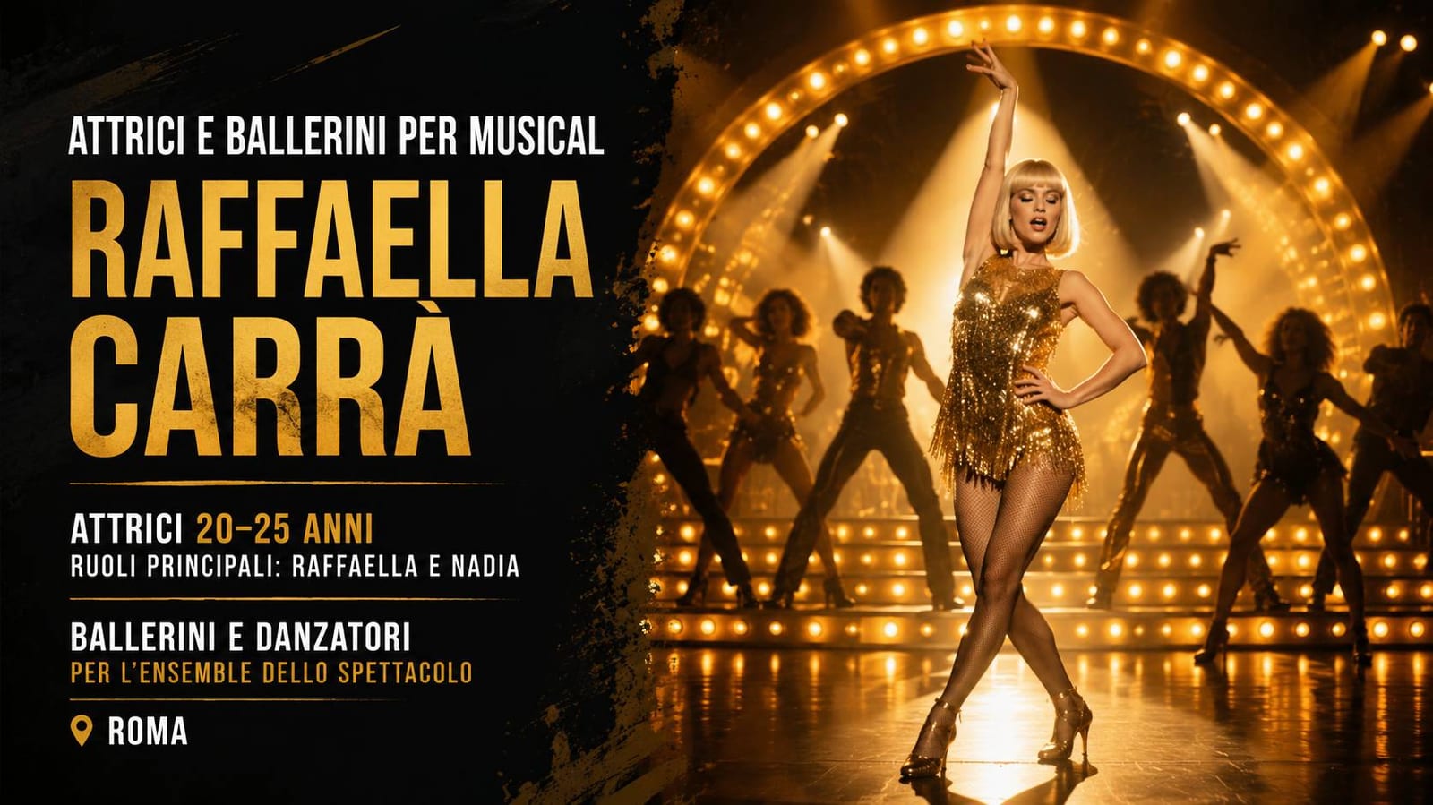 Casting attrici e ballerini per musical "Raffaella Carrà"
