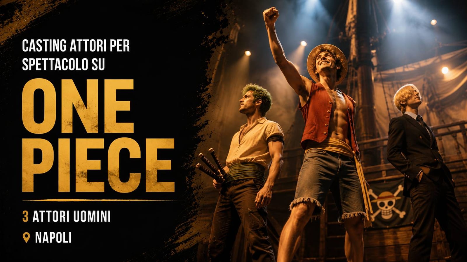 Casting attori per spettacolo su "One Piece" a Napoli
