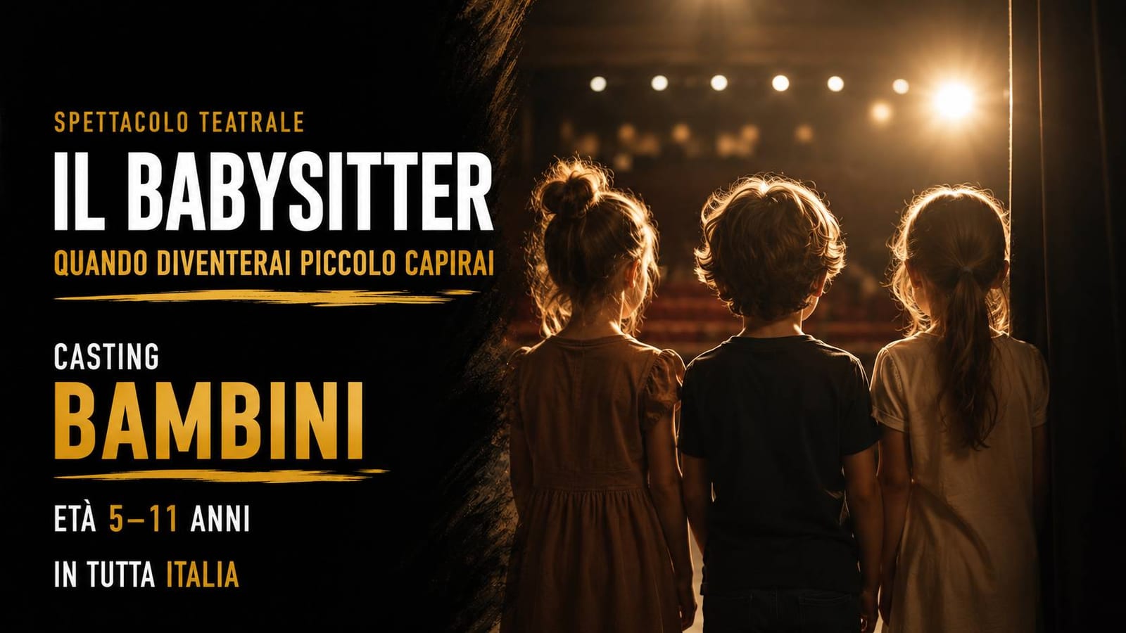 Casting bambini 5/11 anni per spettacolo "Il Babysitter"