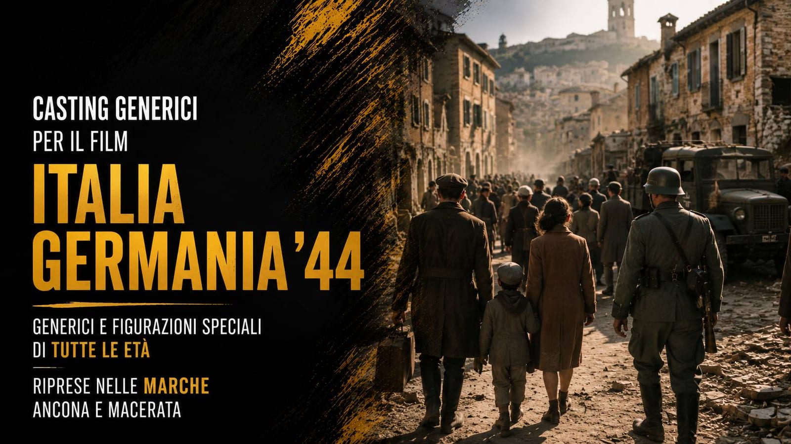 Casting figurazioni per film "Italia Germania '44" nelle Marche