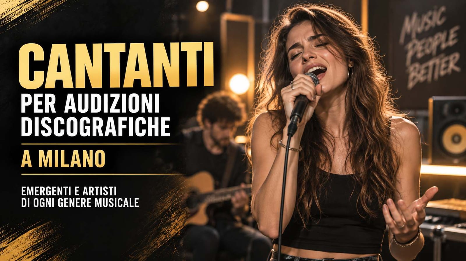 Casting cantanti emergenti per audizioni discografiche a Milano