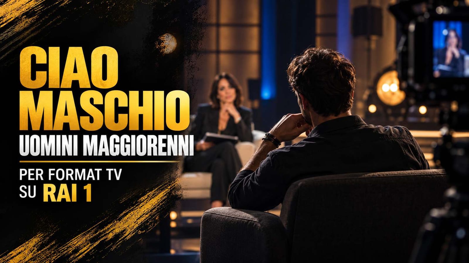 Casting uomini maggiorenni per programma tv "Ciao Maschio" su Rai 1