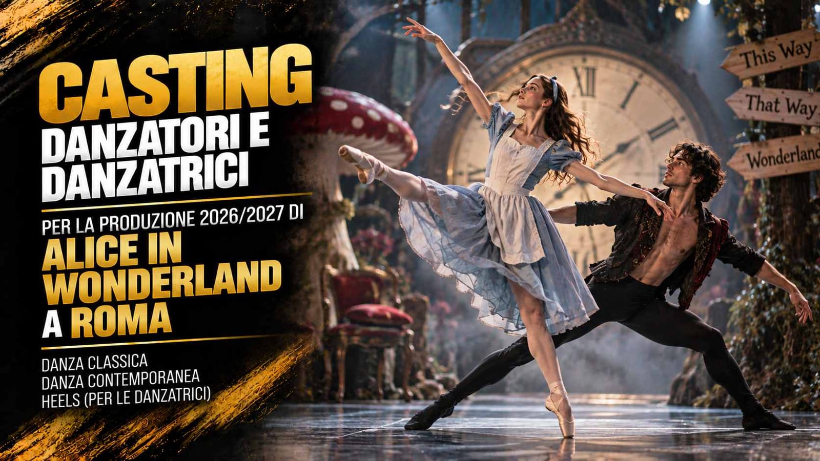 Casting danzatori per "Alice in Wonderland" a Roma