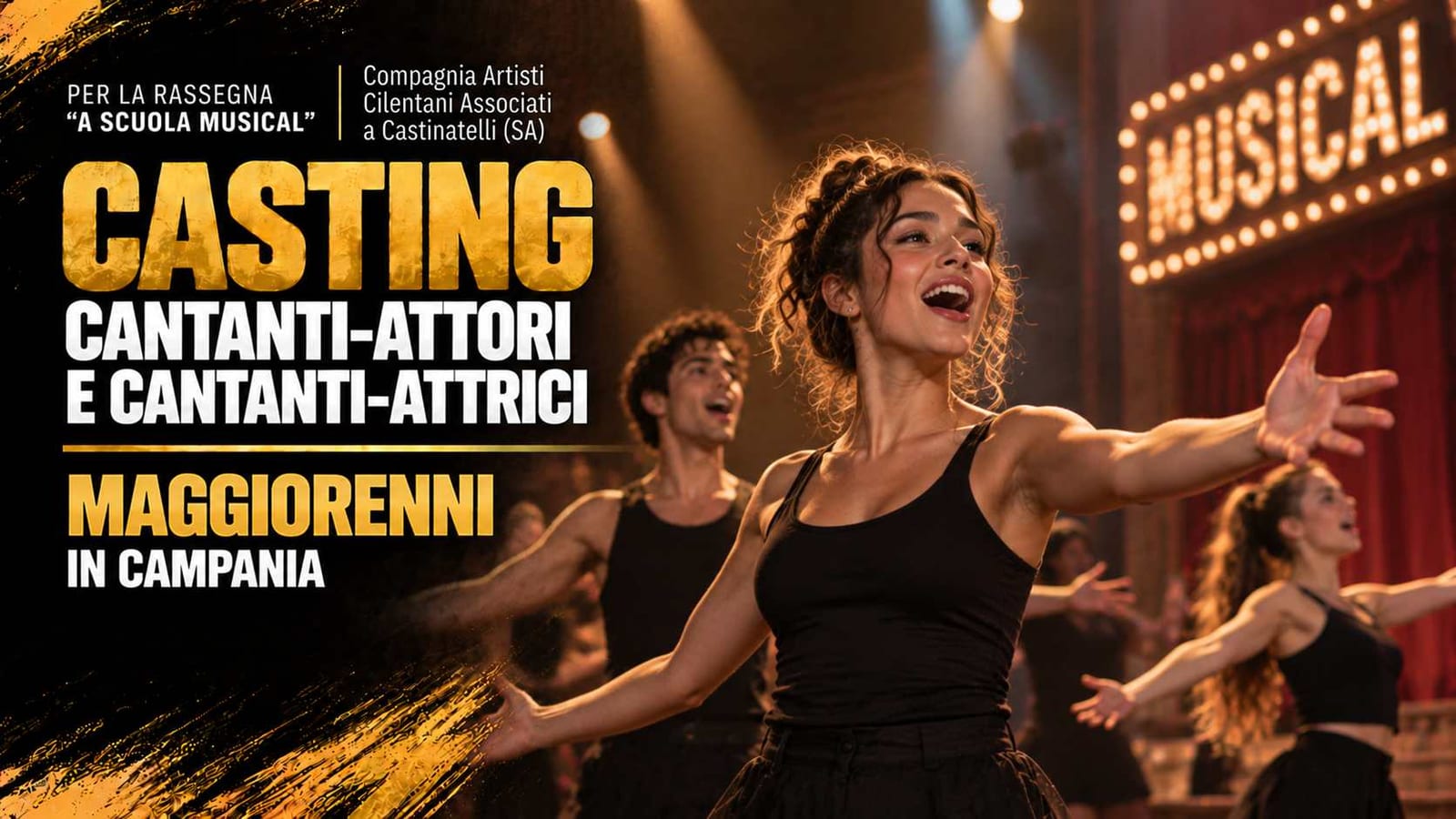 Casting cantanti/attori e cantanti/attrici per "A Scuola Musical" a Salerno