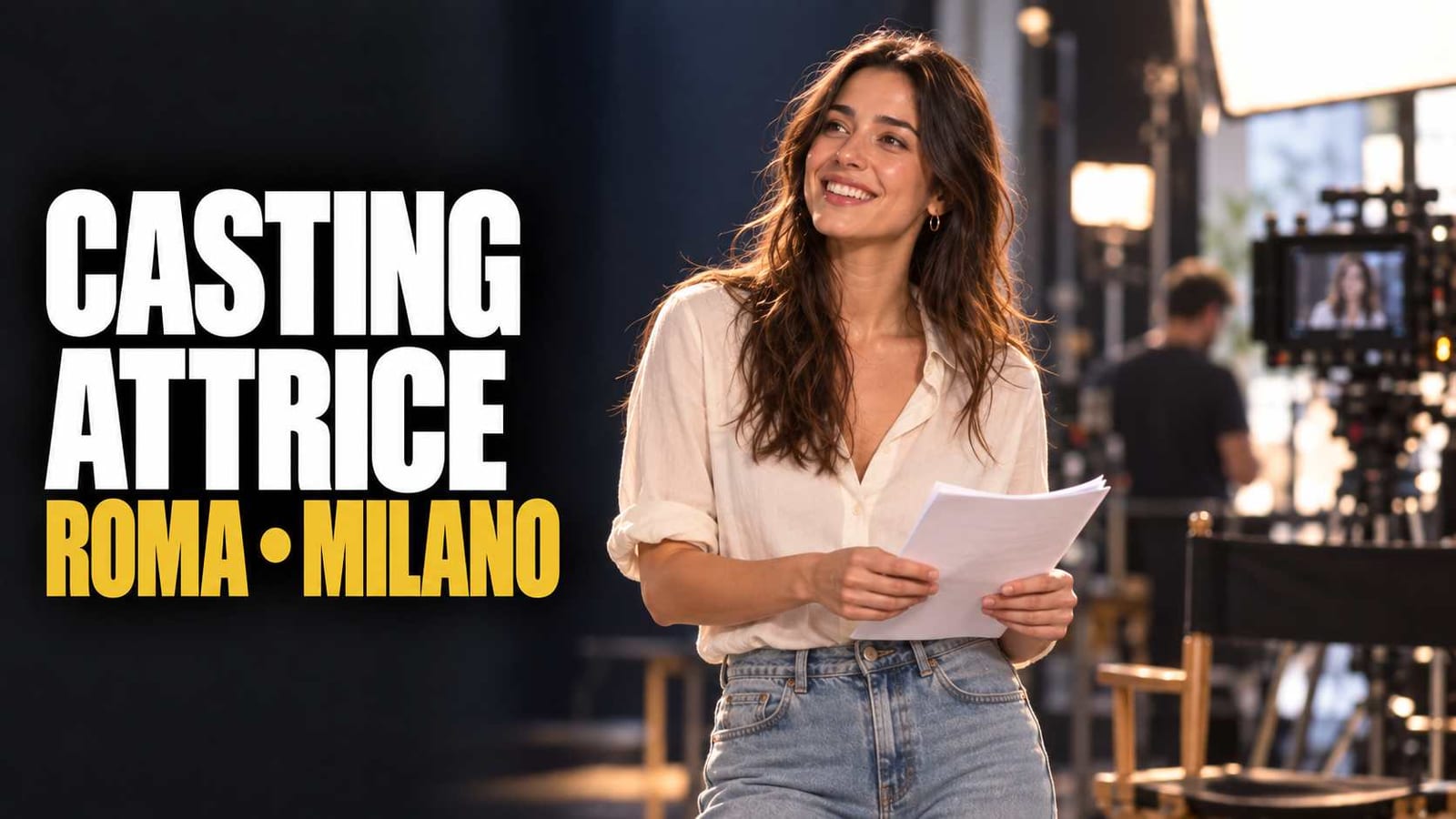 Casting attrice 25/35 anni per video pubblicitario a Roma e Milano