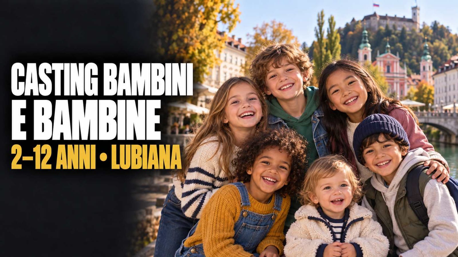 Casting bambini e bambine 2/12 anni per spot internazionale