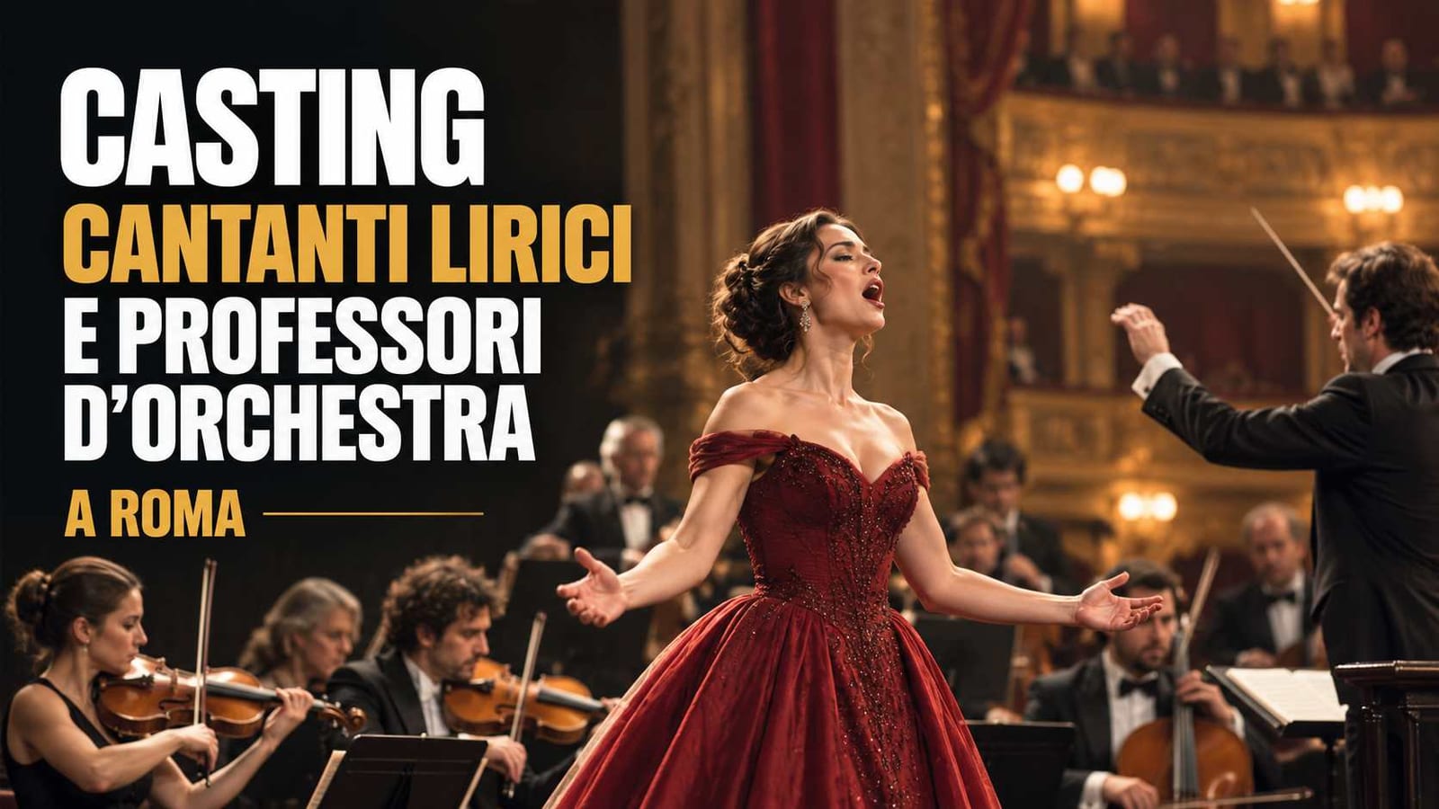 Casting cantanti lirici e professori d'orchestra a Roma