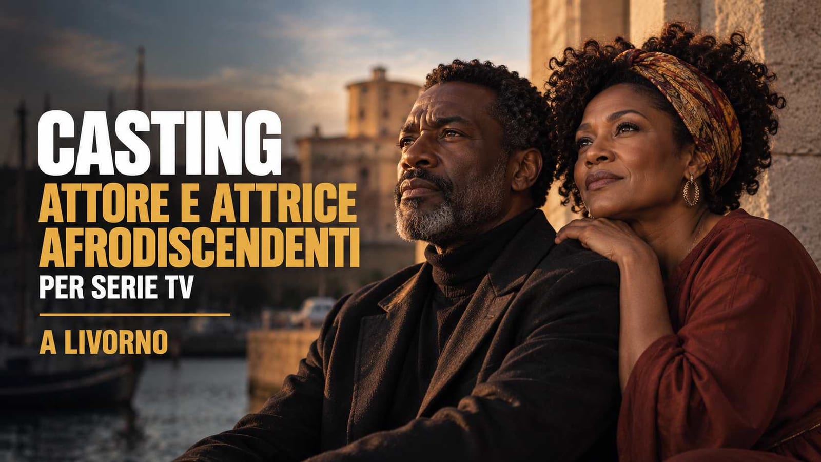 Casting attore e attrice afrodiscendenti per serie tv a Livorno