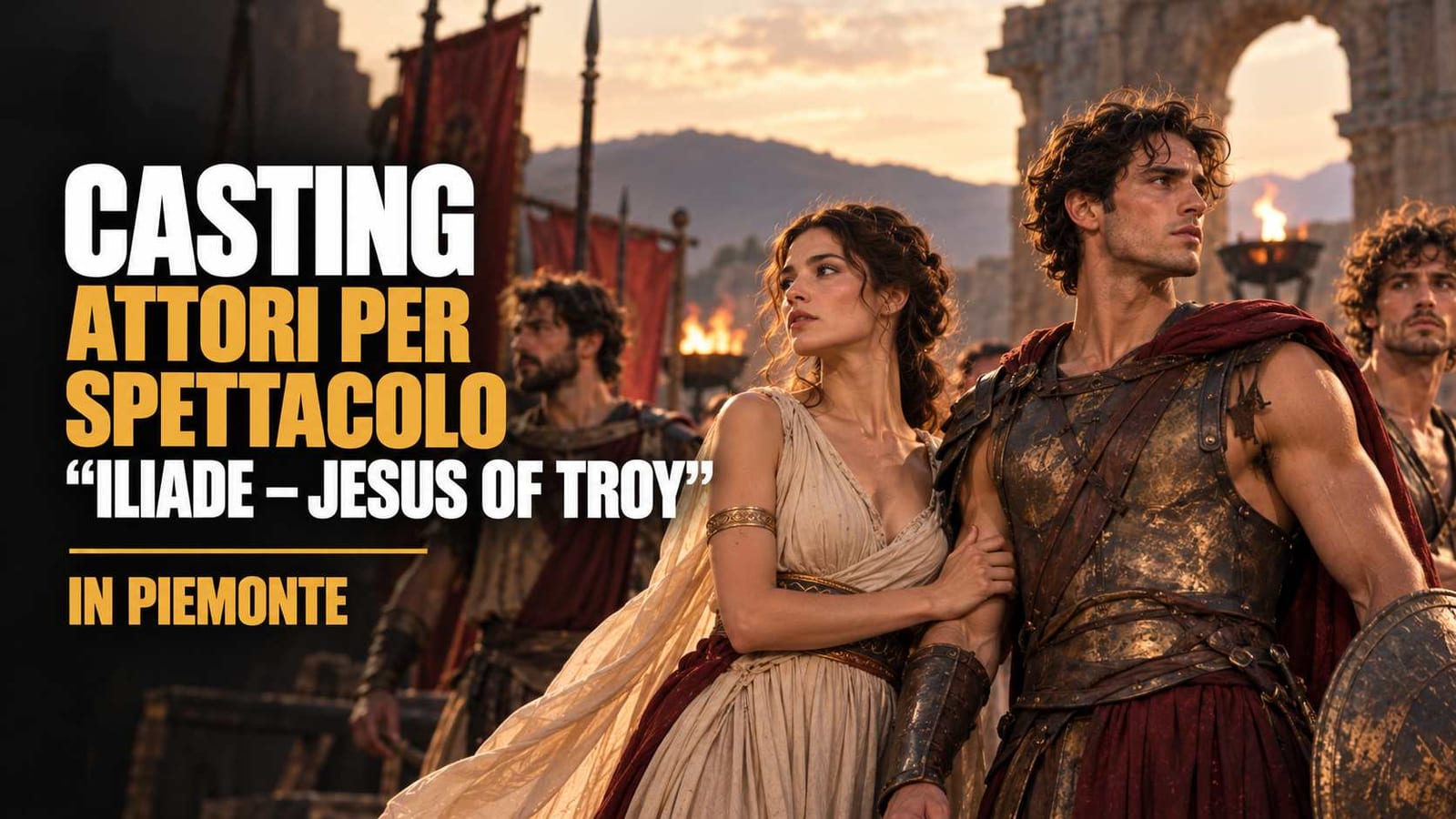 Casting attori per spettacolo "Iliade, Jesus of Troy" a Torino