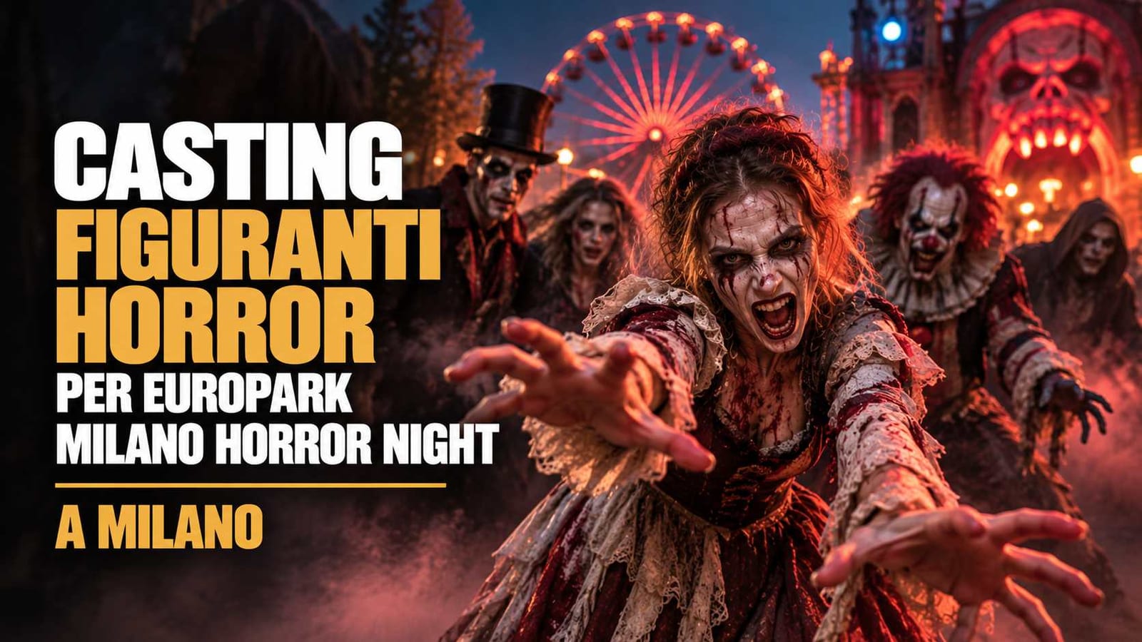 Casting figuranti horror per Europark Milano Horror Night