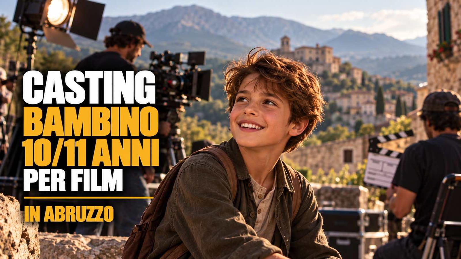 Casting bambino 10/11 anni per film a Teramo