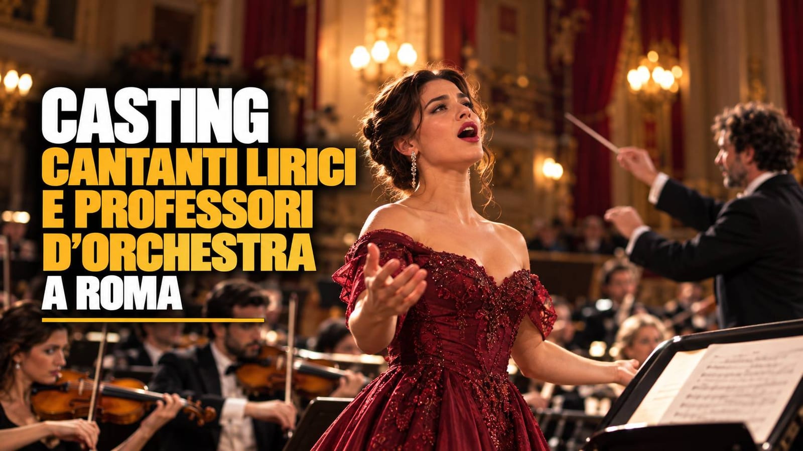 Casting cantanti lirici e professori d'orchestra a Roma