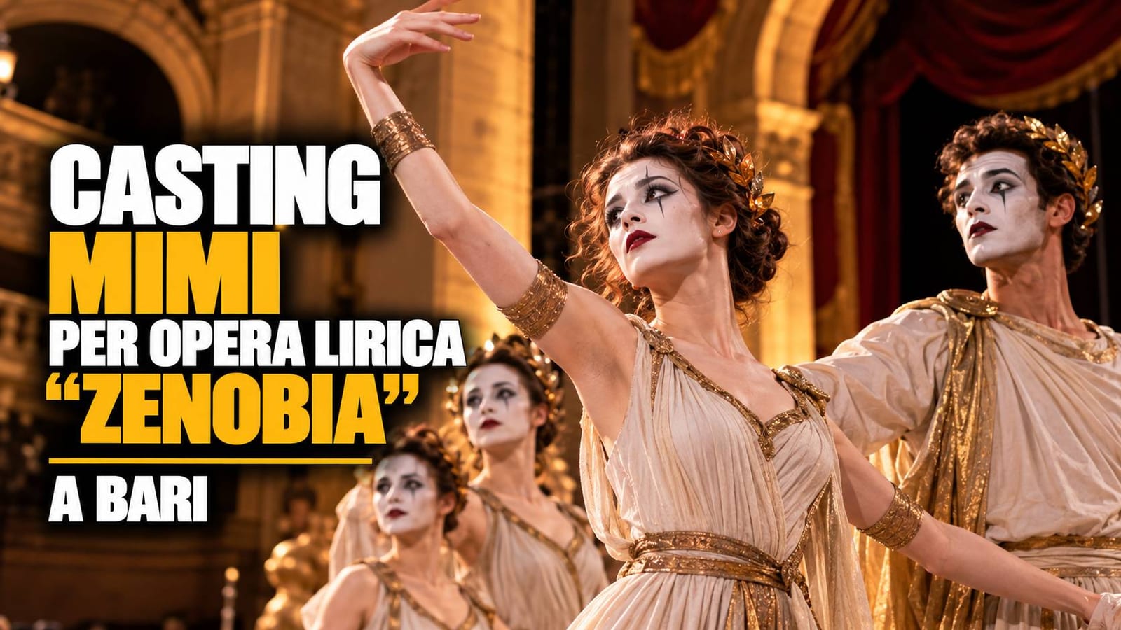 Casting mimi per opera lirica "Zenobia" a Bari