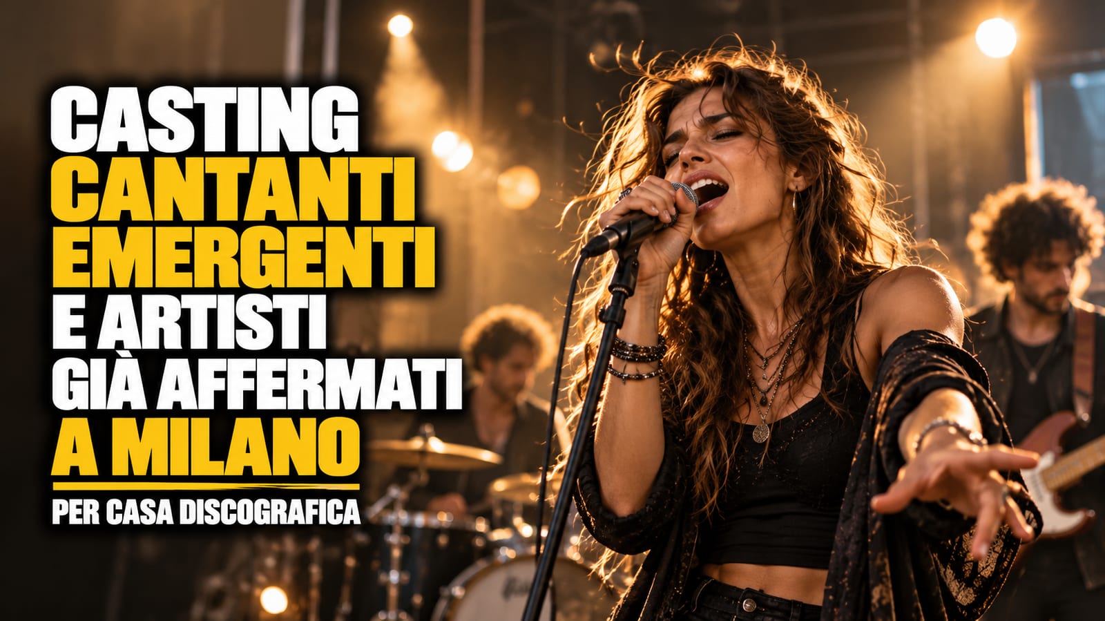 Casting cantanti emergenti e affermati per casa discografica a Milano