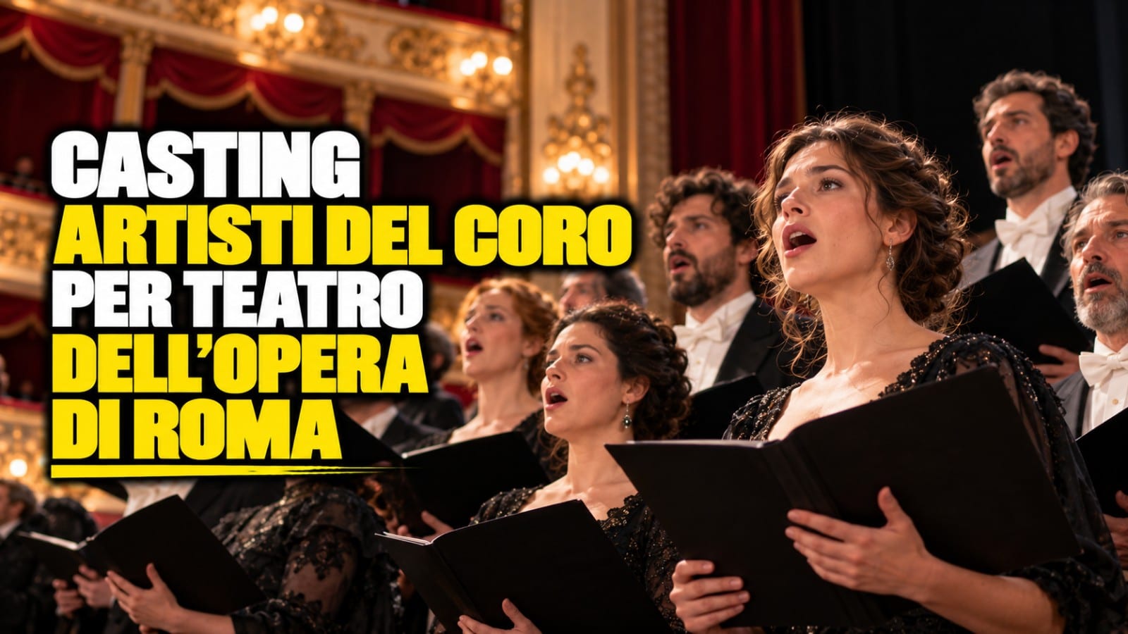 Casting artisti del coro per Teatro dell'Opera di Roma